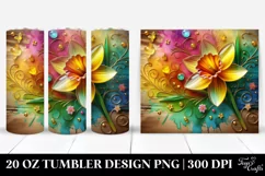 Colorful Daffodil Material | 20 Oz Tumbler Product Image 1