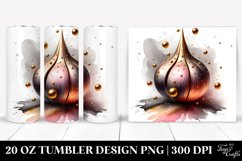 Abstract Glossy Snowdrop Shiny Golden Watercolor Splash | 20 Product Image 1