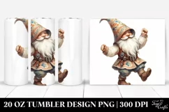 Vintage Gnome,Dancing Gnome | 20 oz Tumbler Product Image 1