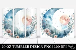 Whimsical Half Moon,Colorful Design | 20 oz Tumbler Product Image 1