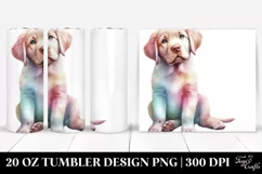 Cute Chesapeake Bay Retriever Clipart, High-Res 20 Oz Product Image 1