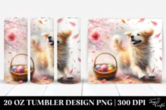 Dog Tumbling Spring Petals | 20 Oz Tumbler Product Image 1