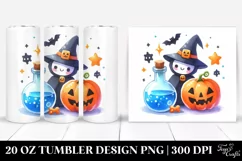 Funny Halloween Clipart with Magic Potion PNG Product Image 1