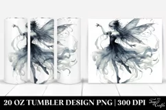 Gothic Fairy Dancing, Transparent 20 Oz Tumbler Product Image 1