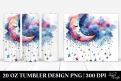 colorful half moon,whimsical stars | 20 oz Tumbler Product Image 1