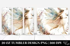 Washed Watercolor Boho Fairy 20 Oz Tumbler Product Image 1