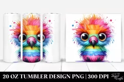 Colorful Layered Flamingo | 20 Oz Tumbler Product Image 1