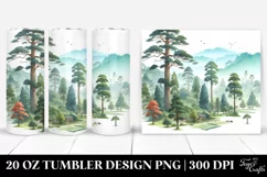 Simple Sequoia Clipart | 20 oz Tumbler Product Image 1