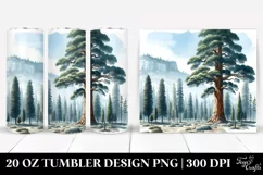 Simple Sequoia Clipart | 20 oz Tumbler Product Image 1
