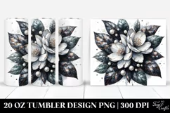 Detailed Shiny Jasmine | 20 Oz Tumbler Product Image 1