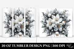 Detailed Shiny Jasmine | 20 Oz Tumbler Product Image 1