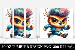 Cute Baby Owl Running | 20 oz Tumbler Product Image 1