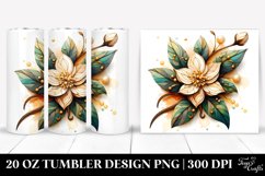 Abstract Stained Jasmine | 20 Oz Tumbler Product Image 1