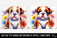 Enthusiastic Bulldog | 20 oz Tumbler Product Image 1