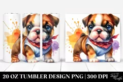 Enthusiastic Bulldog | 20 oz Tumbler Product Image 1