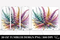 20 Oz Tumbler Sublimation | Pastel Wooden Stained Heather Product Image 1