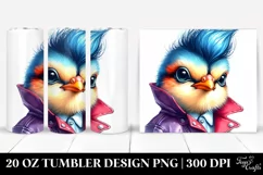 Cute Baby Bird Posing | 20 oz Tumbler Product Image 1