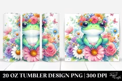 Frog with Flower Crown | 20 oz Tumbler Product Image 1