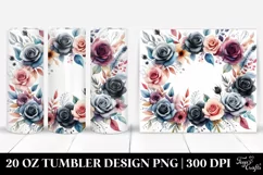 Colorful Black Roses Abstract | 20 Oz Tumbler Product Image 1