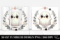 Simple Cute Ghost Digital Art | Tshirt|Tumbler|Mug|Clipart Product Image 1