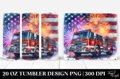 Vintage Fire Engine Tumbler | 20 Oz Tumbler Product Image 1