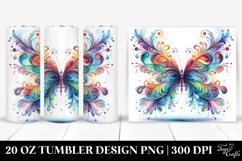 Colorfull Wimsicall Butterfly | 20 Oz Tumbler Product Image 1