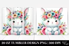 Cartoon-Style Bunny | 20 oz Tumbler Product Image 1