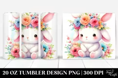 Cartoon-Style Bunny | 20 oz Tumbler Product Image 1