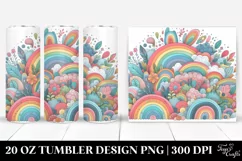 colorful Pastel Rainbow | 20 oz Tumbler Product Image 1
