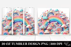colorful Pastel Rainbow | 20 oz Tumbler Product Image 1