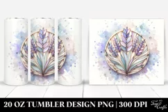 Pastel Wooden Lavender | 20 oz Tumbler Product Image 1