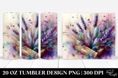 Pastel Wooden Lavender | 20 oz Tumbler Product Image 1