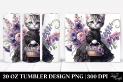 Gothic Baby Kitten Flowers | 20 Oz Tumbler Product Image 1