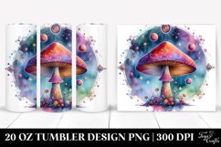 Magical Celestial Mushroom Clipart 20 Oz Tumbler Product Image 1