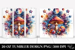 Magical Celestial Mushroom Clipart 20 Oz Tumbler Product Image 1