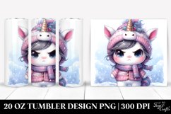 Angry Baby Unicorn 20 Oz Tumbler Product Image 1