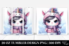 Angry Baby Unicorn 20 Oz Tumbler Product Image 1