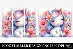 Cute Baby Unicorn Cosmos Frame | 20 oz Tumbler Product Image 1