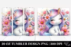 Cute Baby Unicorn Cosmos Frame | 20 oz Tumbler Product Image 1