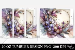 Abstract Violet Stained Clipart 20 Oz Tumbler Product Image 1