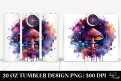 Magical Celestial Mushroom Clipart 20 Oz Tumbler Product Image 1
