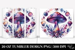 Magical Celestial Mushroom Clipart 20 Oz Tumbler Product Image 1