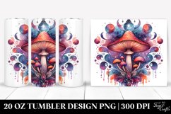 Magical Celestial Mushroom Clipart 20 Oz Tumbler Product Image 1