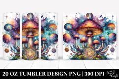 Magical Celestial Mushroom Clipart 20 Oz Tumbler Product Image 1