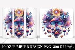 Magical Celestial Mushroom Clipart 20 Oz Tumbler Product Image 1