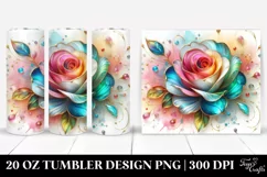 Colorful Rose Material | 20 Oz Tumbler Product Image 1