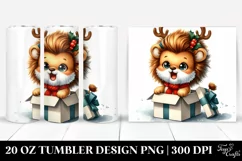 Enthusiastic Lion with Crazy Haircut, High-Resolution PNG Product Image 1