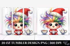 Enthusiastic Japanese Chin with Crazy Haircut, Transparent Product Image 1