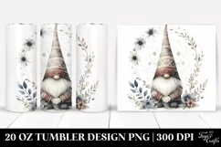 Boho Gnome Watercolor | Tshirt|Tumbler|Mug|Clipart Product Image 1