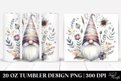 Boho Gnome Flower Art | Tshirt|Tumbler|Mug|Clipart Product Image 1